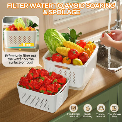 5 Pack Fridge Organizers
