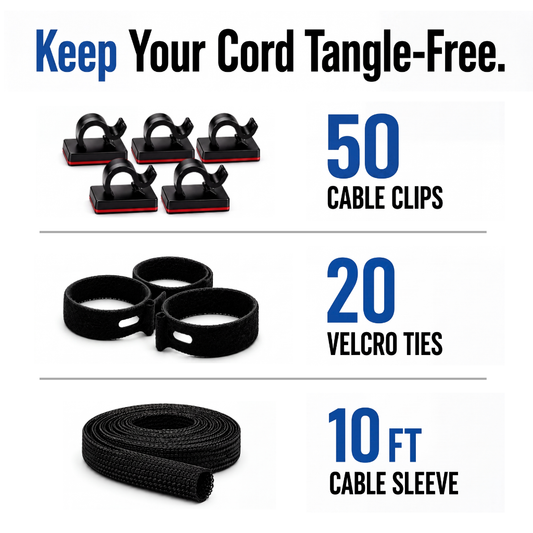 Kit completo de gestión de cables
