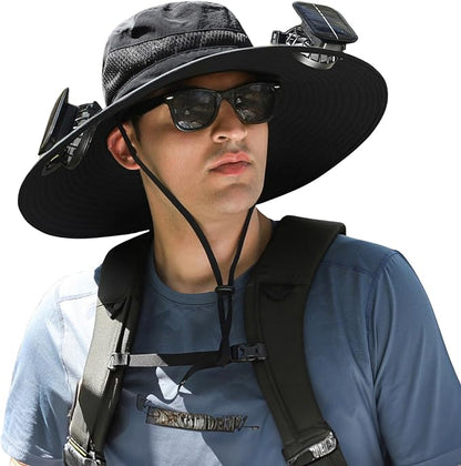 Solar Cooling Fan Hat