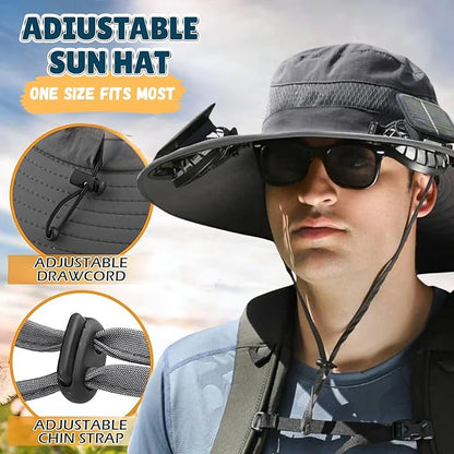 Solar Cooling Fan Hat