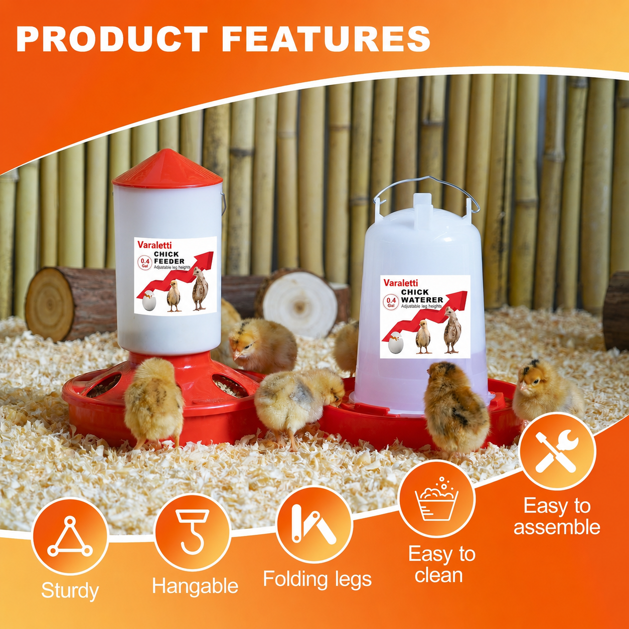 NestIQ Chick Feeder & Waterer Set