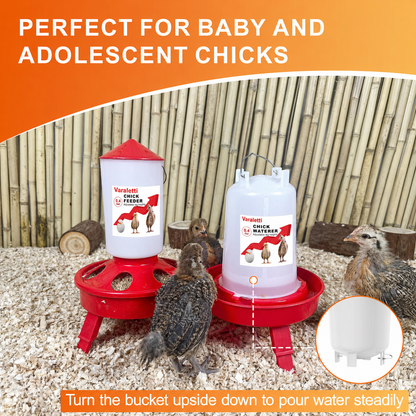 NestIQ Chick Feeder & Waterer Set