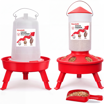 NestIQ Chick Feeder & Waterer Set